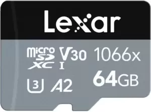 Lexar Professional 1066x microSDXC 64Gb UHS-I U3 A2 V30 160/70