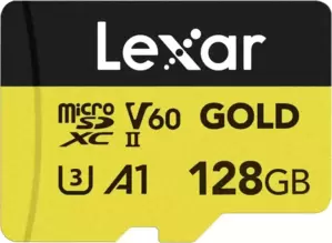 Карта памяти Lexar Professional GOLD microSDXC LMSGOLD128G-BNNNG 128GB фото