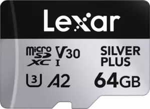 Карта памяти Lexar Professional SILVER PLUS microSDXC LMSSIPL064G-BNANG 64GB фото