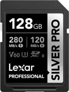 Карта памяти Lexar Professional SILVER PRO SDXC LSDSIPR128G-BNNNG 128GB фото