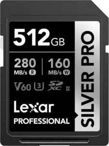 Карта памяти Lexar Professional SILVER PRO SDXC LSDSIPR512G-BNNNG 512GB фото