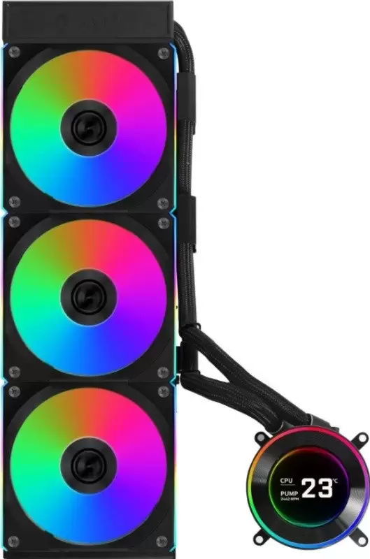 Система жидкостного охлаждения для процессора Lian Li Hydroshift II LCD-C 360CL GHS2LCD36RB G89.GHS2LCD36RB.R0 фото
