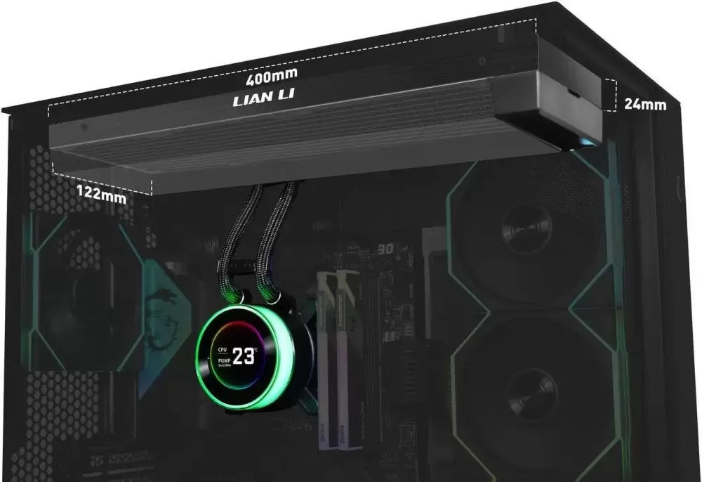 Система жидкостного охлаждения для процессора Lian Li Hydroshift II LCD-C 360N GHS2LCD36B G89.GHS2LCD36B.R0 фото