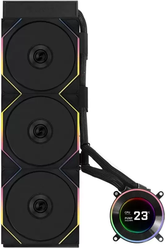 Система жидкостного охлаждения для процессора Lian Li Hydroshift II LCD-C 360TL GHS2LCD36TB G89.GHS2LCD36TB.R0 фото