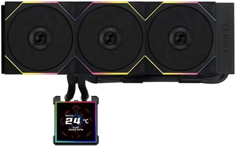 Система жидкостного охлаждения для процессора Lian Li HydroShift II LCD-S 360TL G89.GHS2LCDS36TB.R0 фото