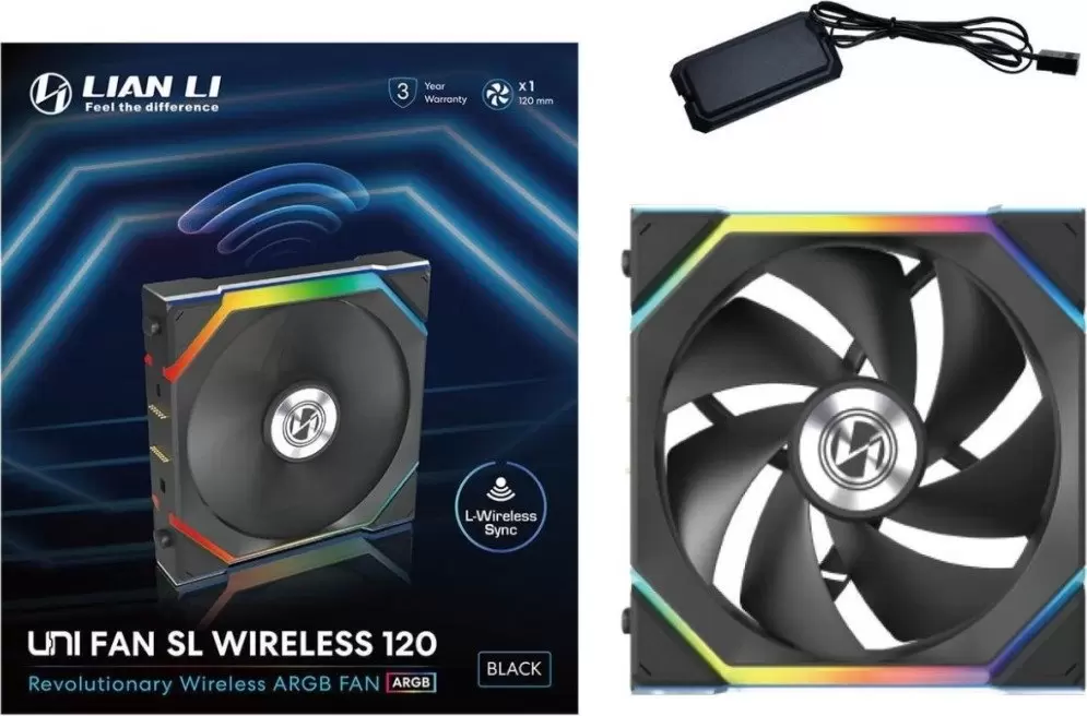 Вентилятор для корпуса Lian Li Uni Fan SL 120 Wireless G99.12SL1W1B.R0 фото