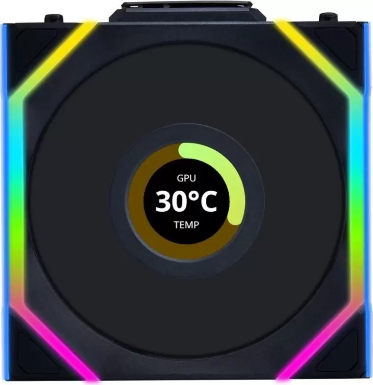 Вентилятор для корпуса Lian Li Uni Fan SL 120 Wireless LCD G99.12RSLLCD1W1B.R0 фото