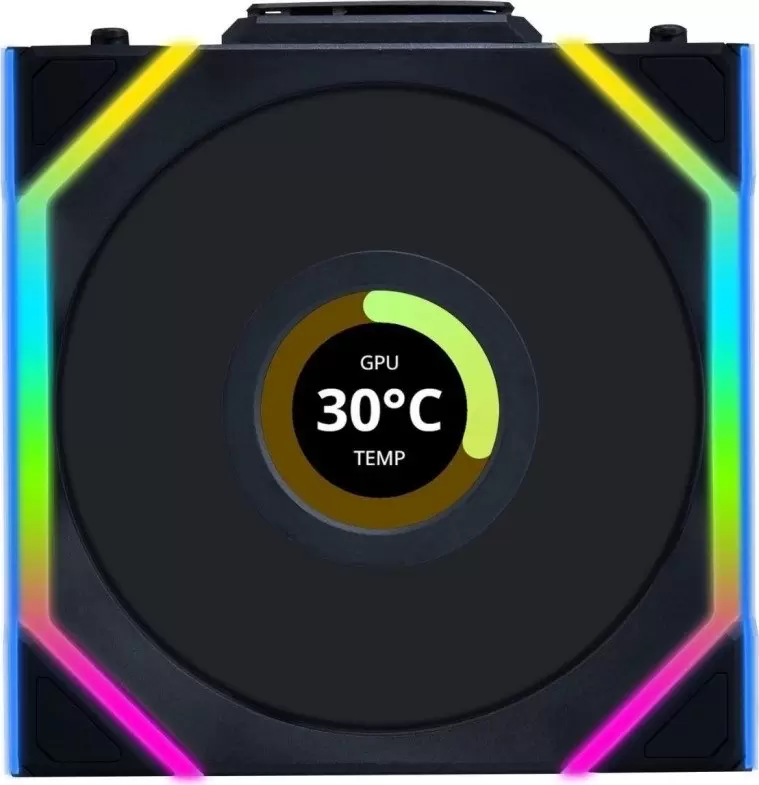 Вентилятор для корпуса Lian Li Uni Fan SL 120 Wireless LCD G99.12SLLCD1W1B.R0 фото