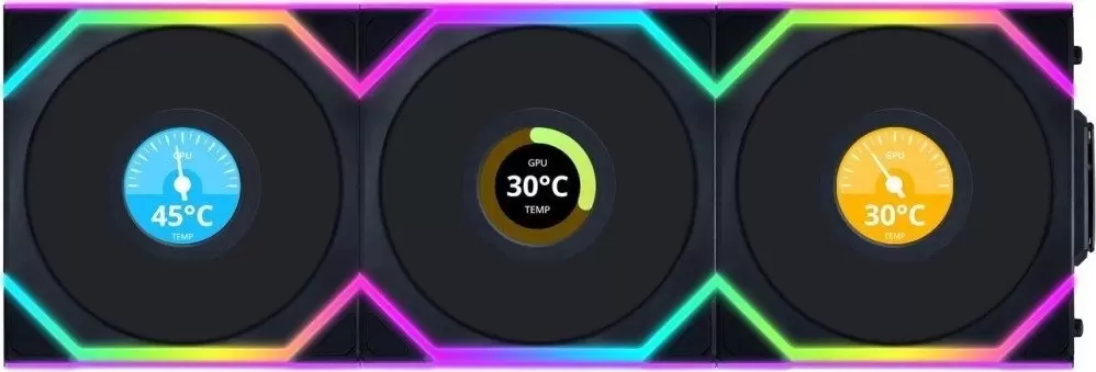 Вентилятор для корпуса Lian Li Uni Fan SL 120 Wireless LCD G99.12SLLCD1W3B.R0 фото