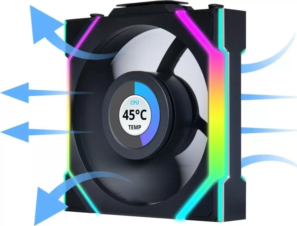 Вентилятор для корпуса Lian Li Uni Fan SL 120 Wireless LCD G99.12SLLCD1W3B.R0 фото