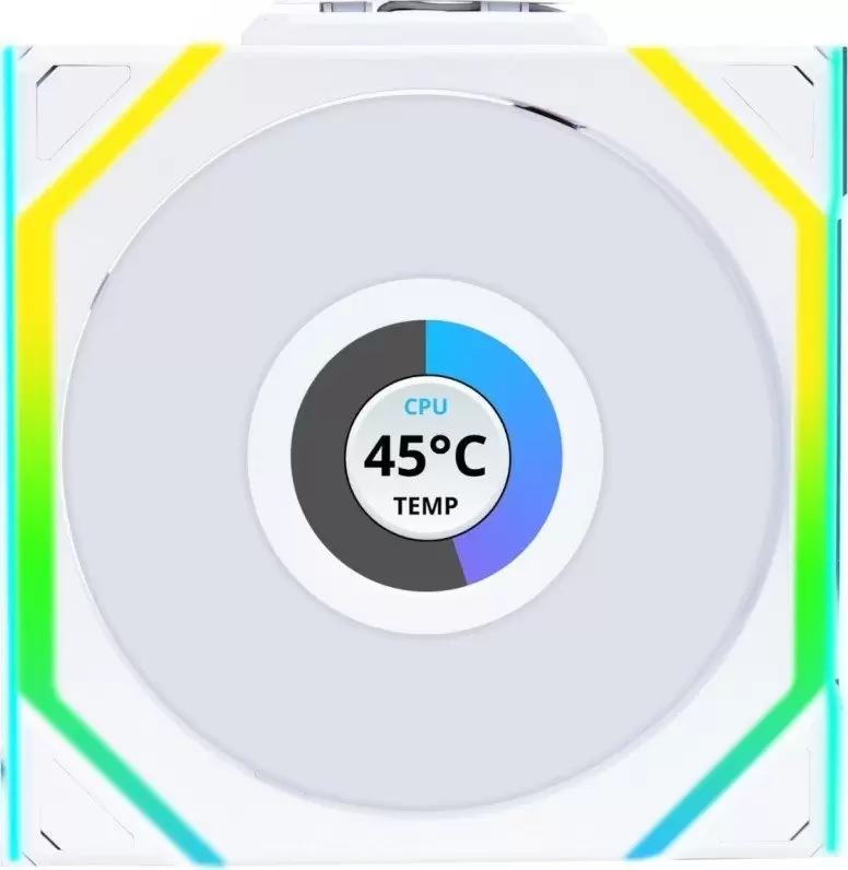 Комплект вентиляторов для корпуса с контроллером Lian Li Uni Fan SL 120 Wireless LCD Reverse G99.12RSLLCD1W3W.R0 фото