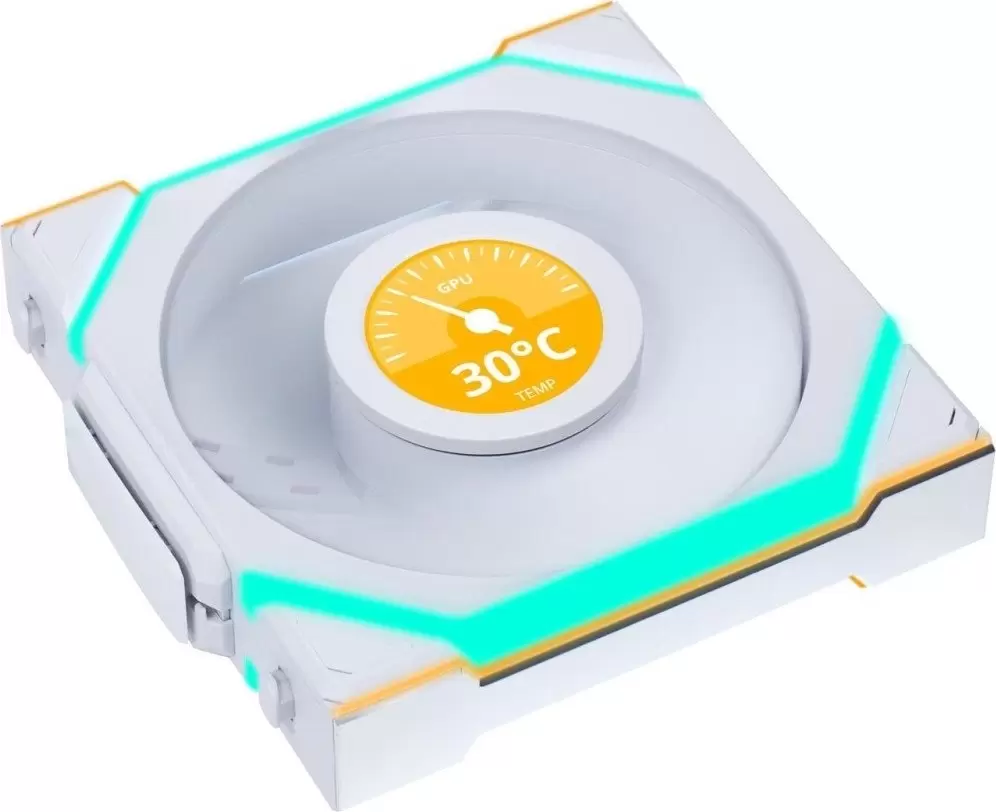 Комплект вентиляторов для корпуса с контроллером Lian Li Uni Fan SL 120 Wireless LCD Reverse G99.12RSLLCD1W3W.R0 фото