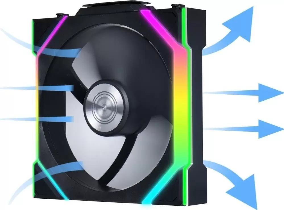 Вентилятор для корпуса Lian Li Uni Fan SL 120 Wireless Reverse G99.12RSL1W1B.R0 фото