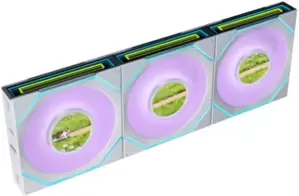 Комплект вентиляторов для корпуса с контроллером Lian Li Uni Fan SL-INF LCD Flex 120 Reverse 12RSLIND1F3W G9F.12RSLIND1F3W.R0
