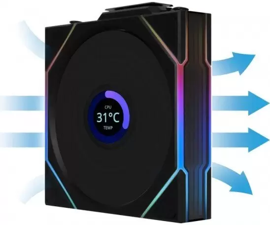 Комплект вентиляторов для корпуса с контроллером Lian Li Uni Fan TL 120 Wireless 12TLLCD1W3B G99.12TLLCD1W3B.R0 фото