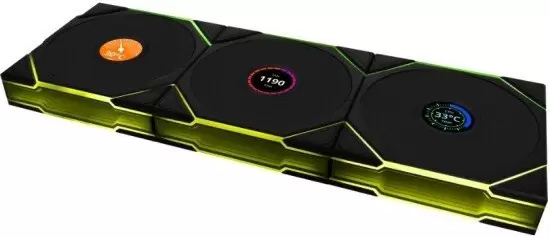 LIAN LI Uni Fan TL 120 Wireless Reverse 12RTLLCD1W3B G99.12RTLLCD1W3B.R0