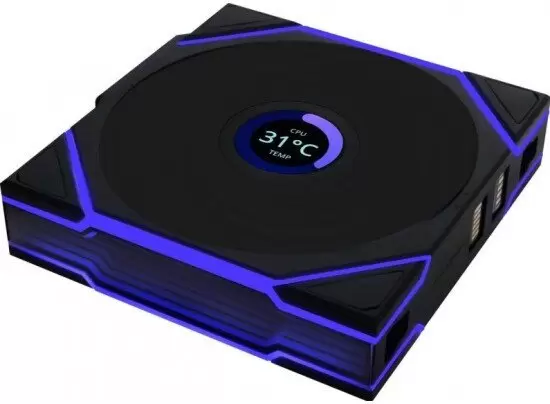 Комплект вентиляторов для корпуса с контроллером Lian Li Uni Fan TL 120 Wireless Reverse 12RTLLCD1W3B G99.12RTLLCD1W3B.R0 фото