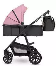 Детская универсальная коляска Lionelo Amber 3 в 1 (розовая роза) фото