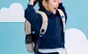 Детский рюкзак Ninetygo Genki School Bag (бежевый) фото 6