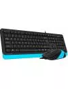 Проводной набор клавиатура + мышь A4Tech Fstyler F1010 Blue фото 2