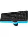 Проводной набор клавиатура + мышь A4Tech Fstyler F1010 Blue фото 3