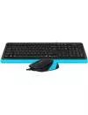 Проводной набор клавиатура + мышь A4Tech Fstyler F1010 Blue фото 4