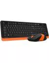 Набор клавиатура + мышь A4Tech Fstyler FG1010 (Black/Orange) фото 2