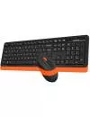 Набор клавиатура + мышь A4Tech Fstyler FG1010 (Black/Orange) фото 3