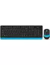 Беспроводной набор клавиатура + мышь A4Tech Fstyler FG1010 Blue icon