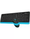 Беспроводной набор клавиатура + мышь A4Tech Fstyler FG1010 Blue фото 3