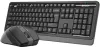 Клавиатура + мышь A4Tech Fstyler FG1035 (черный/серый) фото 2