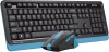 Клавиатура + мышь A4Tech Fstyler FG1035 (черный/синий ) фото 2