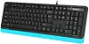 Клавиатура A4Tech Fstyler FKS10 (черный/синий) фото 2