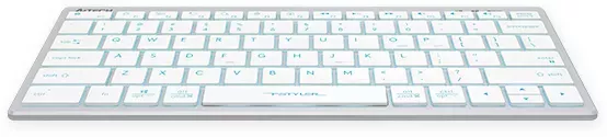 Клавиатура A4Tech Fstyler FX61 (серебристый/белый) фото 2