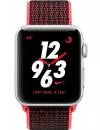 Умные часы Apple Watch Nike+ LTE 42mm Silver Aluminum Case with Bright Crimson/Black Nike Sport Loop (MQLE2) фото 2