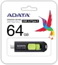 USB Flash A-Data UC300 64GB (черный/зеленый) icon 3
