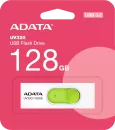 USB Flash A-Data UV320 128GB (белый/зеленый) фото 3