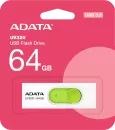 USB Flash A-Data UV320 64GB (белый/зеленый) фото 2