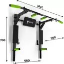 Турник с брусьями Absolute Champion Атлант с узким хватом АЧ 11908 (черный/салатовые ручки) icon 2