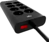 Сетевой фильтр Agni TP-FA4U8E-C-5m-black (5м, 8 розеток, черный) фото 2