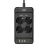 Сетевой фильтр Agni TP-FS4U4E-PD-2m-black (2м, 4 розетки, черный) icon