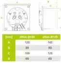 Вытяжной вентилятор airRoxy dRim 125PS BB фото 2