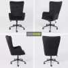 Офисное кресло AksHome Bella XL Black Seven 035 велюр/черный фото 4