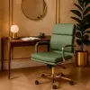 Офисное кресло AksHome Indigo LB (зеленый/золотой) icon 4