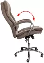 Офисное кресло AksHome Leonardo (ткань, коричневый) фото 4