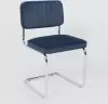 Офисный стул AksHome Славия Люкс Kiton 707 (синий велюр/хром) icon 2
