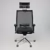 Офисное кресло AksHome SynchroSit NL-SL3 (сетка/экокожа, черный) icon 5