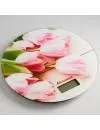 Весы кухонные Аксинья КС-6503 &#34;Розовые тюльпаны&#34; фото 2
