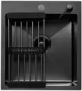 Кухонная мойка ALLBA 450x500 Black PVD Decor icon