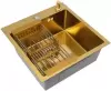 Кухонная мойка ALLBA 500x500 Gold PVD Decor фото 2